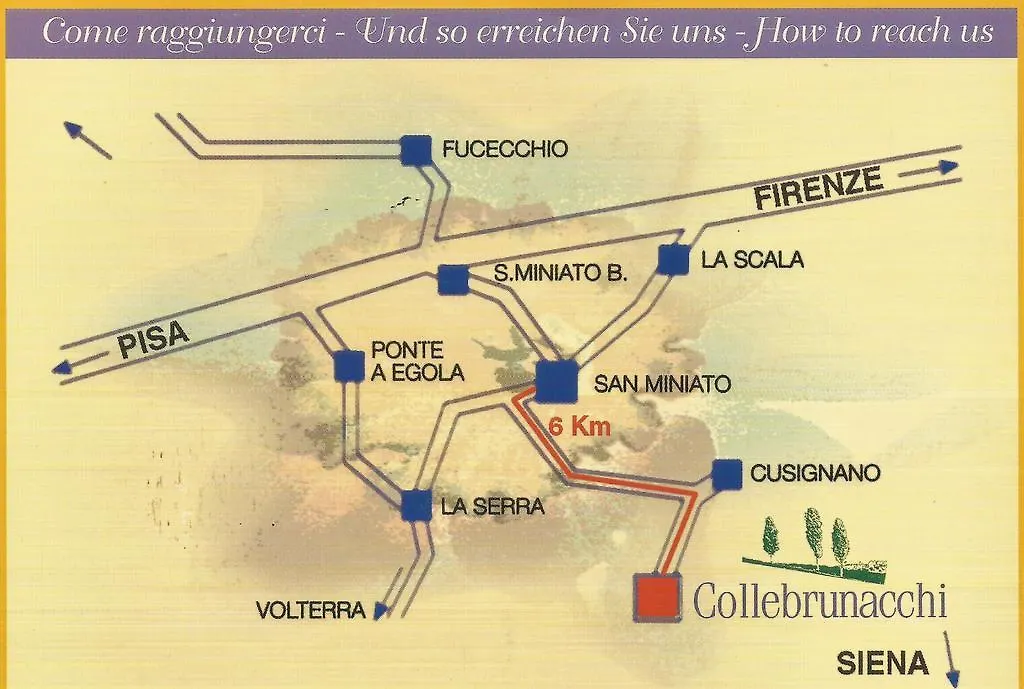 Guest house Collebrunacchi B&B San Miniato
